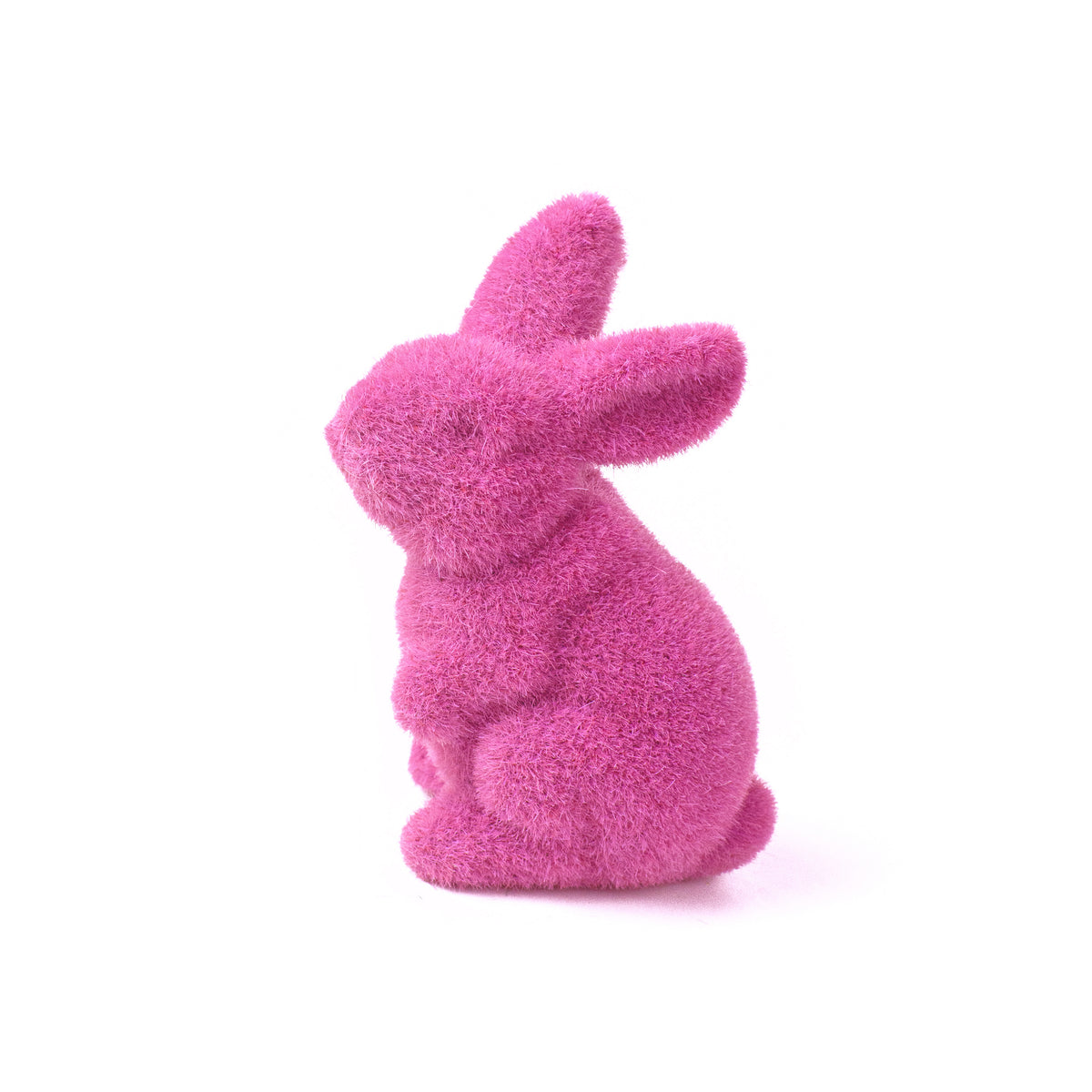 6" Flocked Sitting Rabbit: Fuchsia Item Number: HE724007