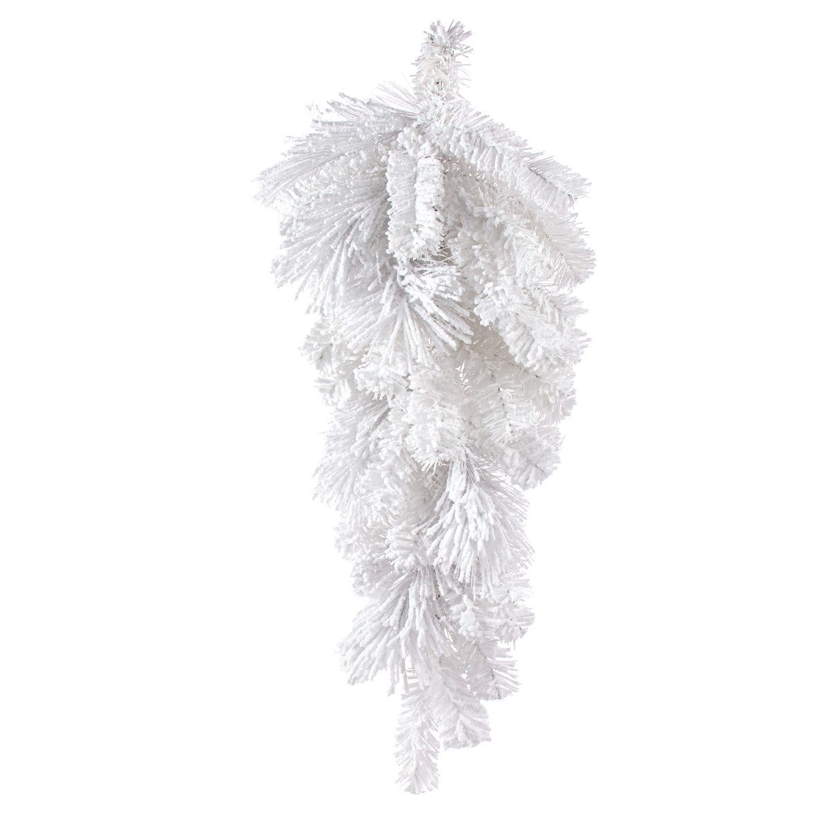 32" Flocked White Pine Teardrop Item Number: 85875TD32