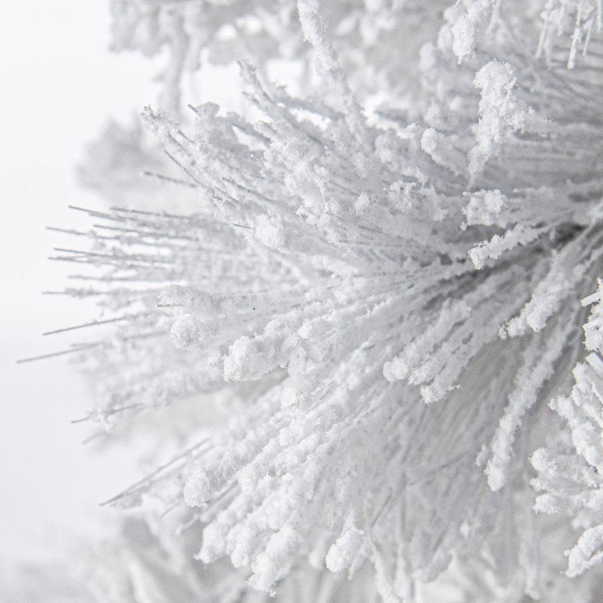 3' Flocked White Pine Tree detail photo 5