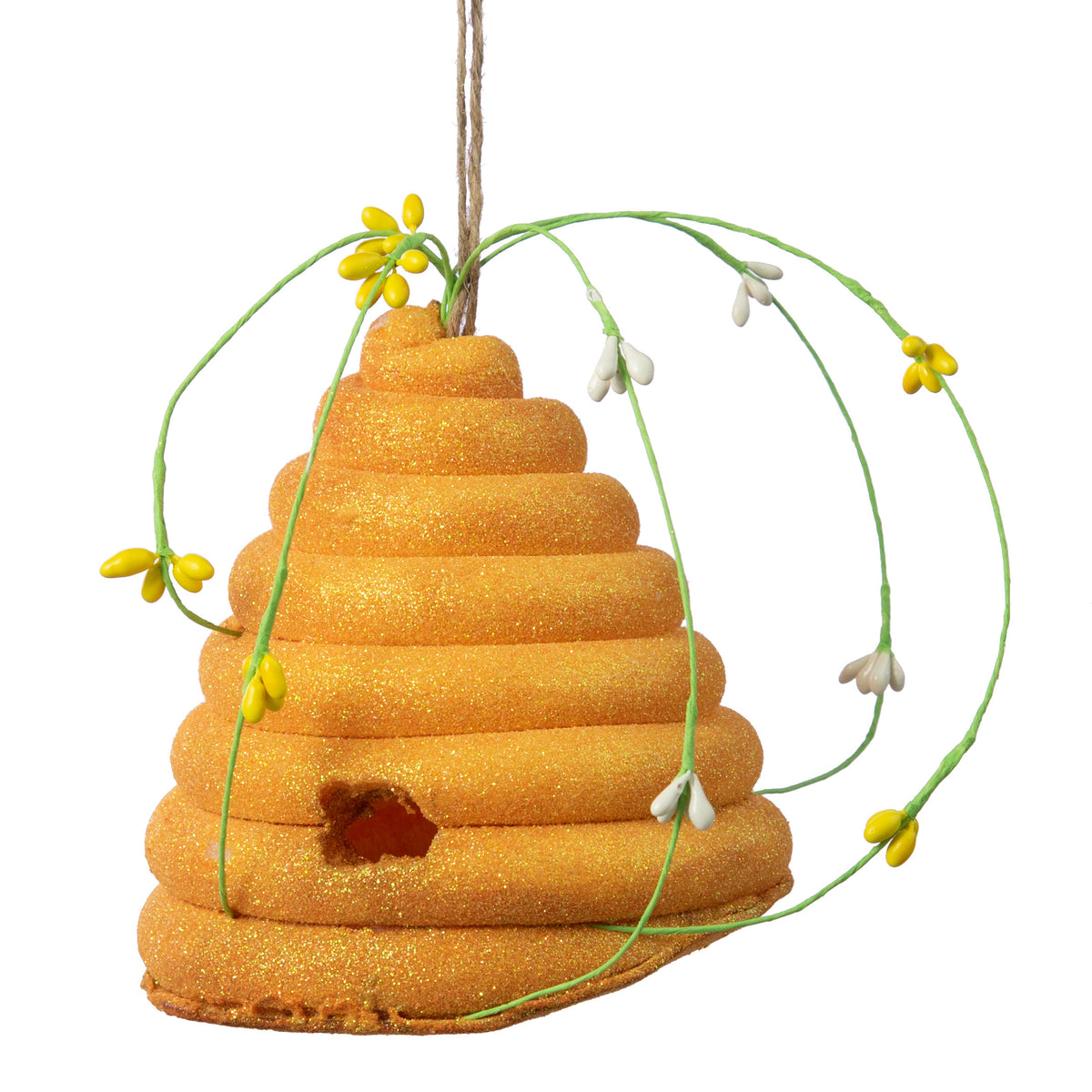 6" Foam Bee Hive Ornament Item Number: 62126OR