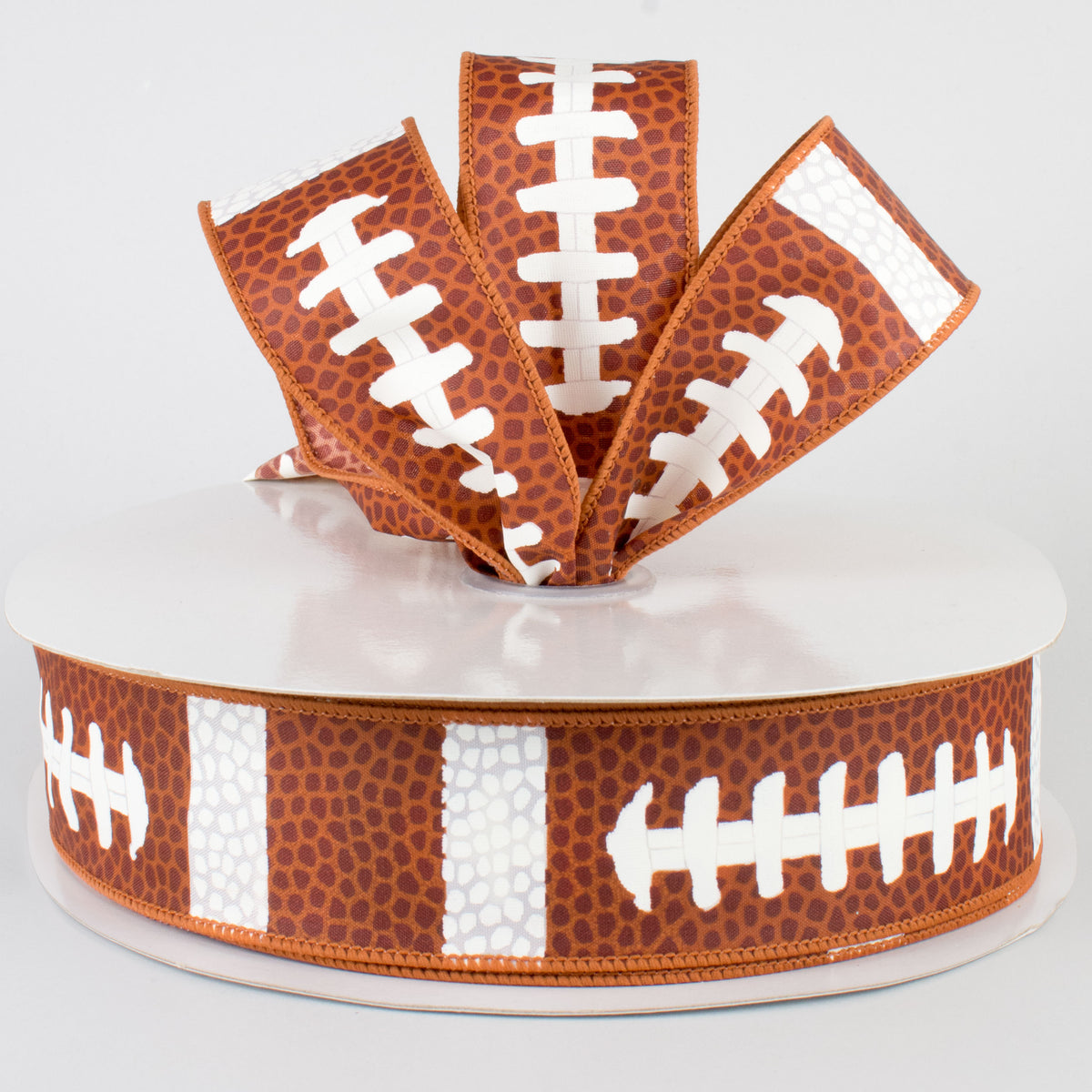 1.5" Football Laces Ribbon (50 Yards) Lifestyle Photo