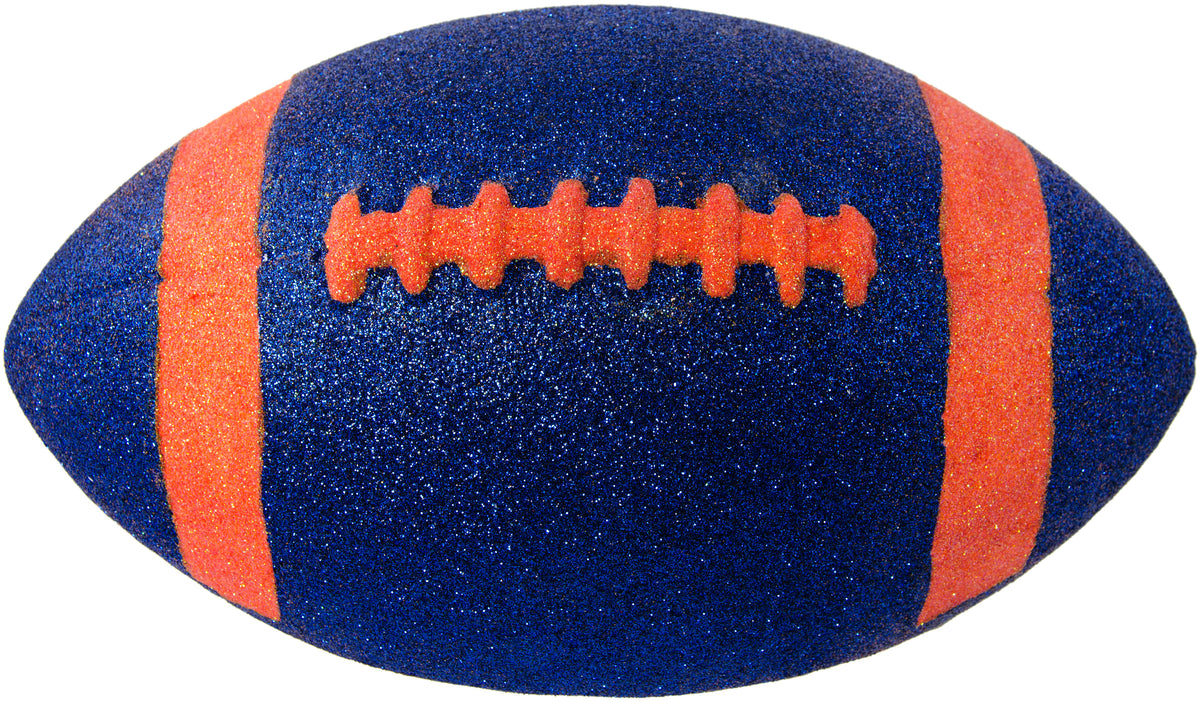 11" Football Accent: Metallic Glitter Blue & Orange Item Number: MZ2058NC