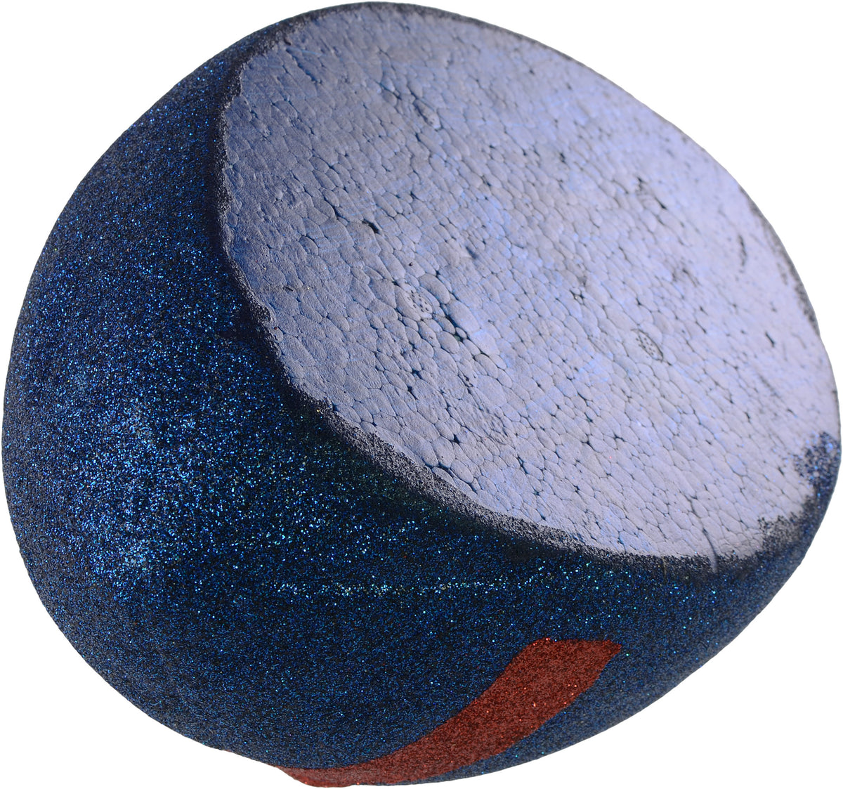 11" Football Accent: Metallic Glitter Navy & Red detail photo 3