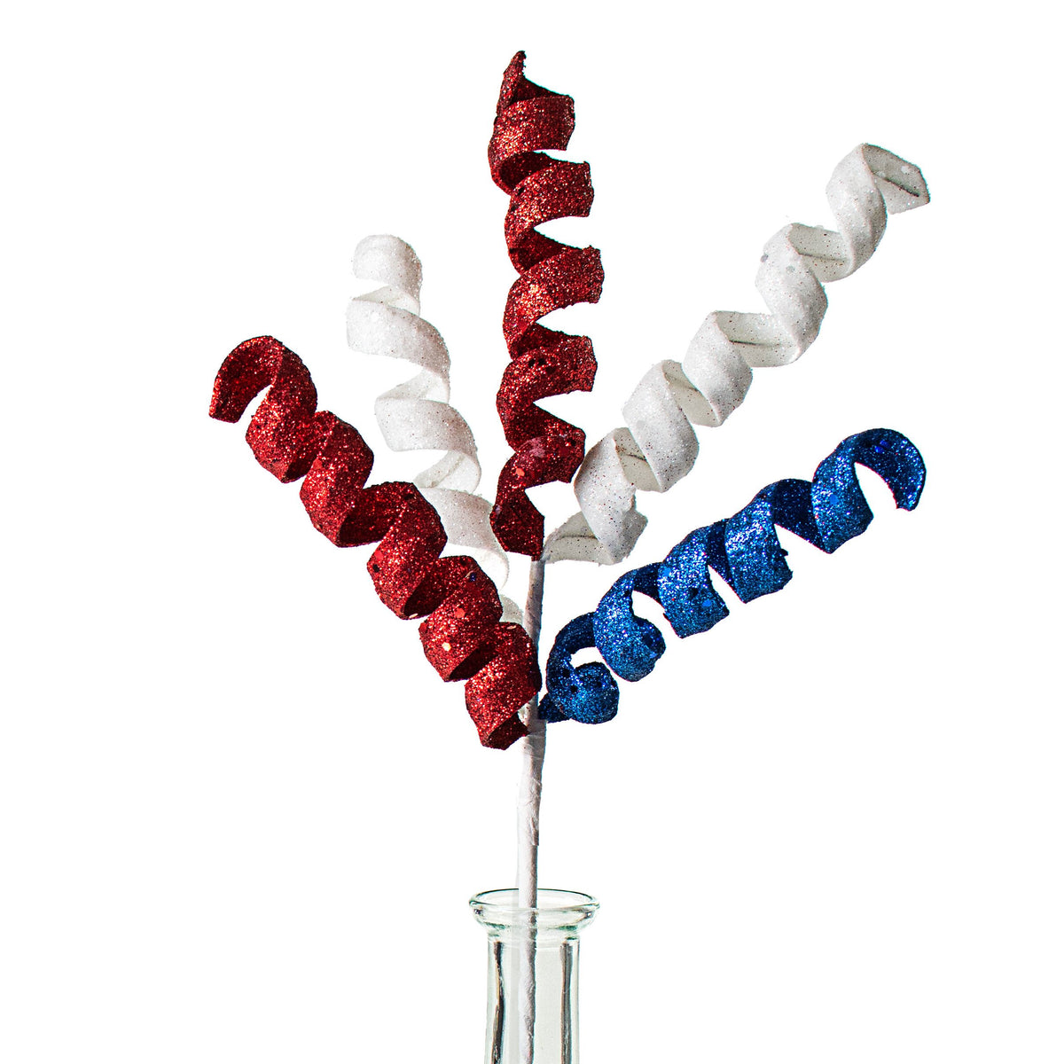 16" Frizzy Curly Pick: Red, White & Blue Item Number: 82510RWB