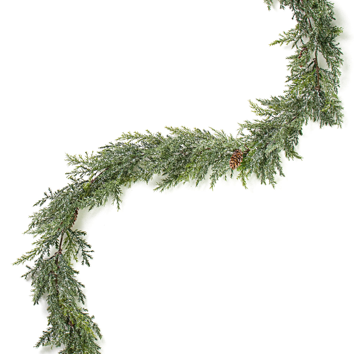 5.5' Frosted Arborvitae Pine Garland Item Number: GD1358