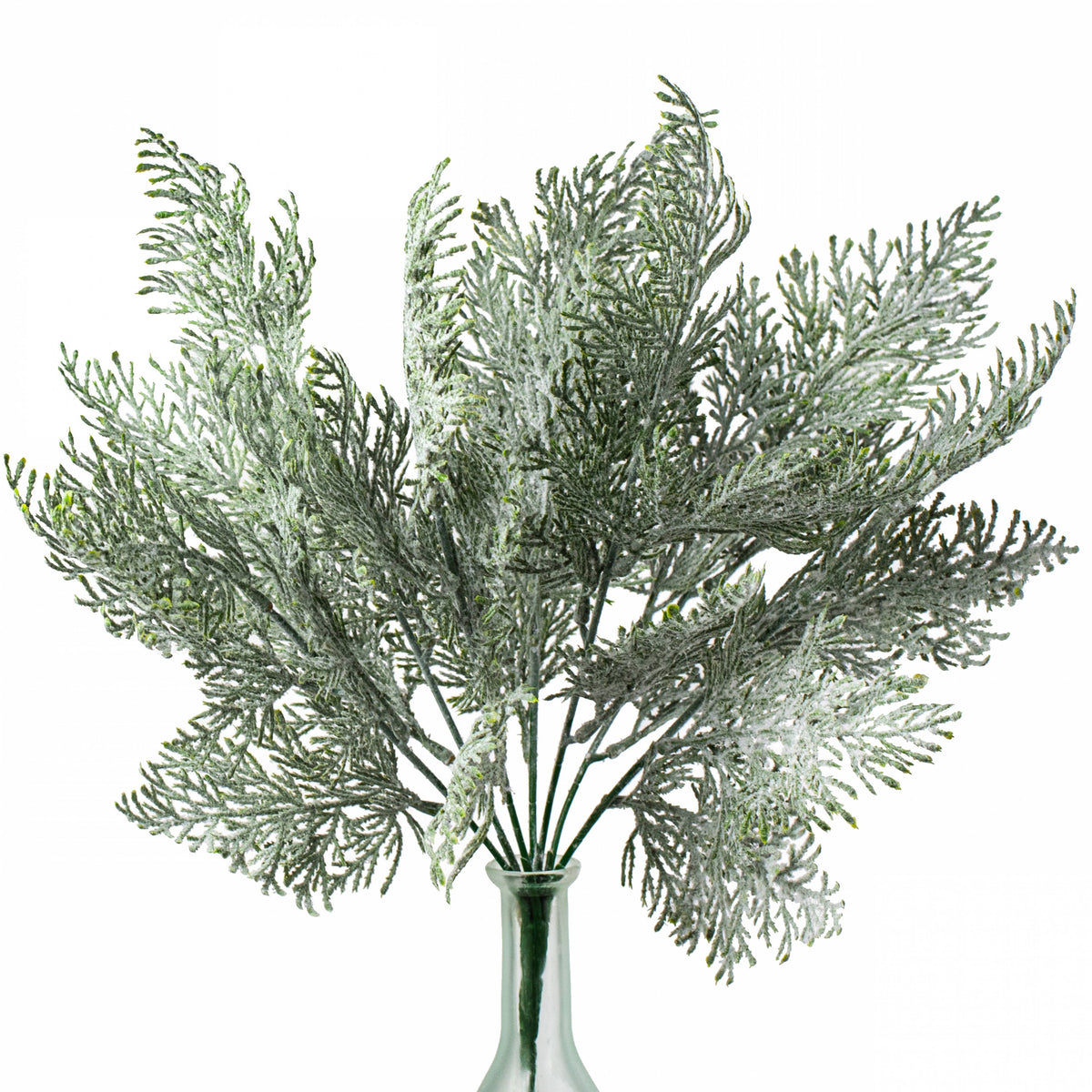18" Frosted Cypress Leaves Bush Item Number: 83611
