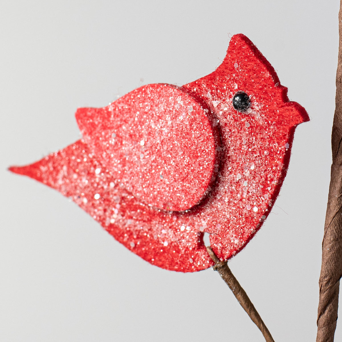 14" Frosted Felt Cardinals Pick Lifestyle Photo