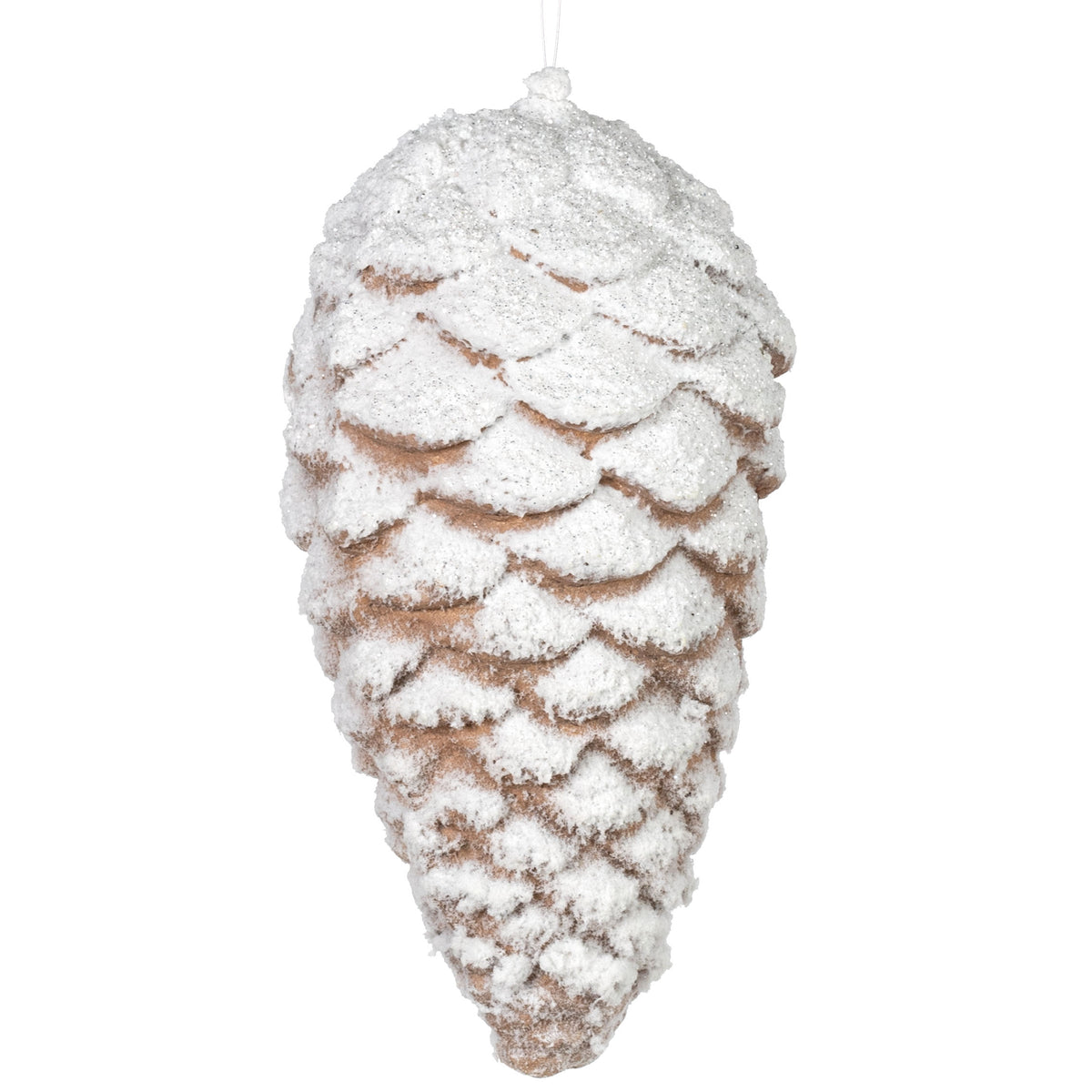 9" Frosted Pinecone Ornament Item Number: 86014SNOW