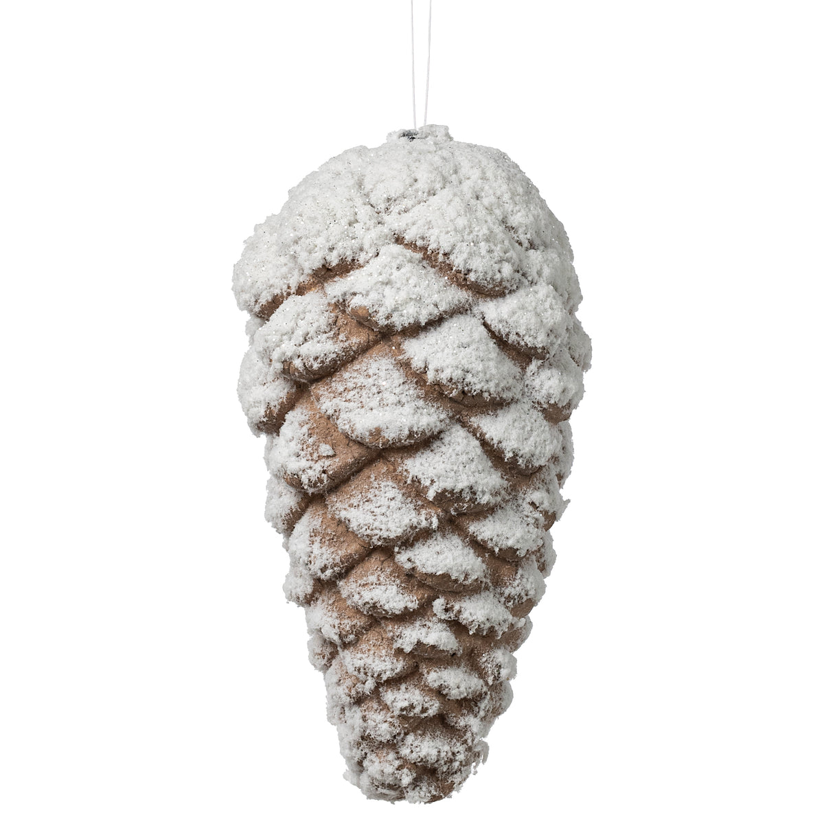 7" Frosted Pinecone Ornament Item Number: 86015SNOW