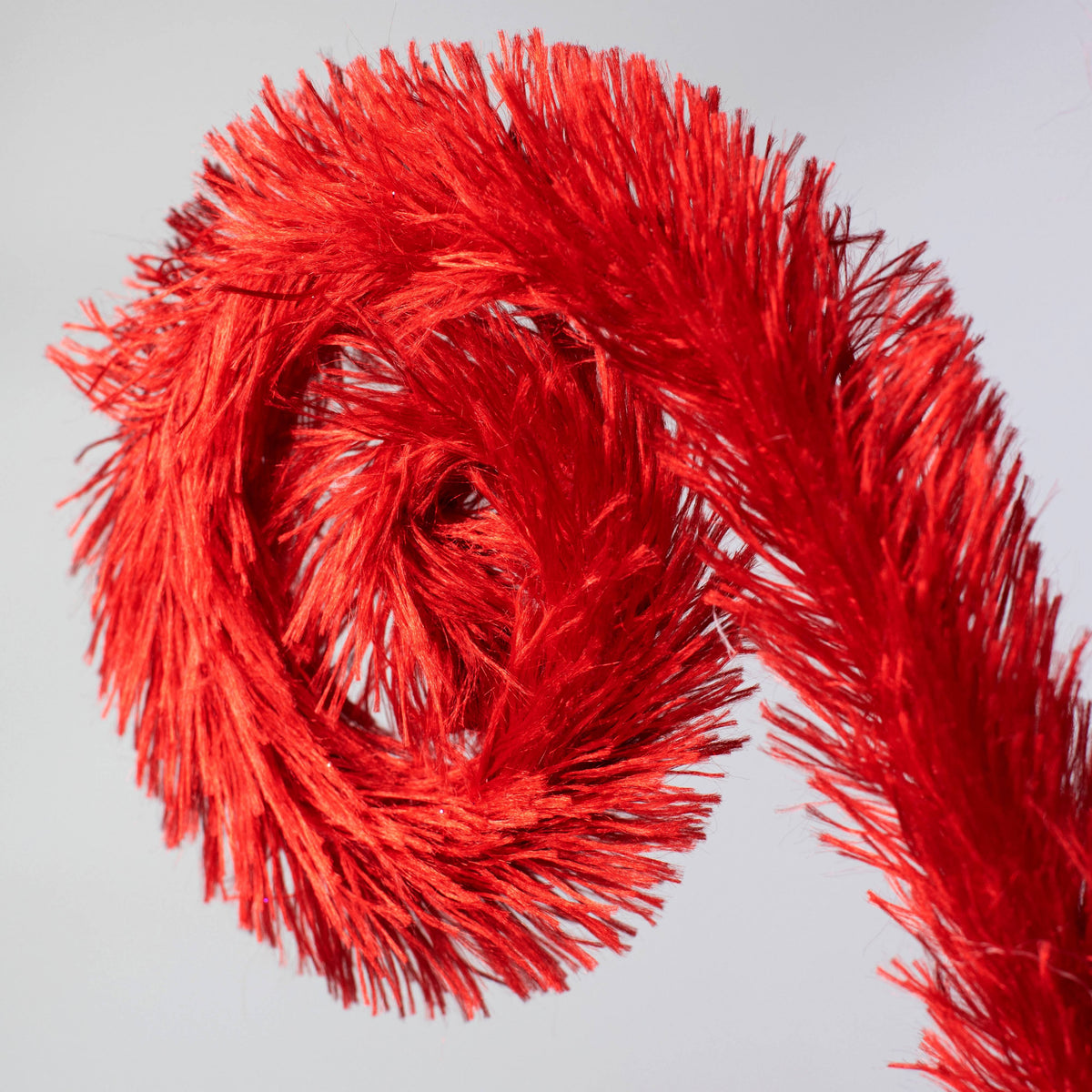 28" Furry Curly Spray: Red Lifestyle Photo