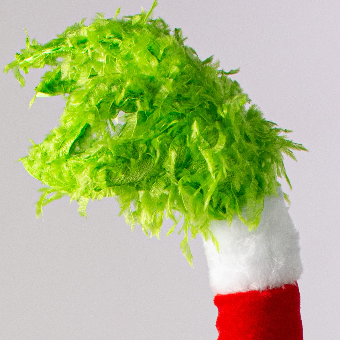 28" Furry Fabric Monster Hand Spray: Lime Green Lifestyle Photo