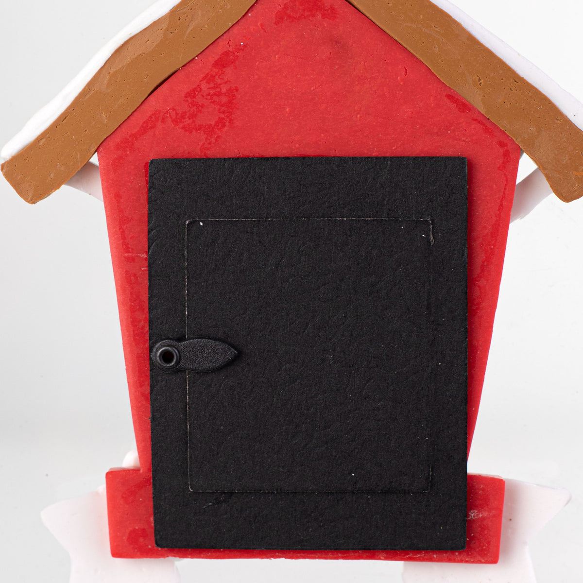 5.5" Gingerbread Cat House Photo Ornament detail photo 4