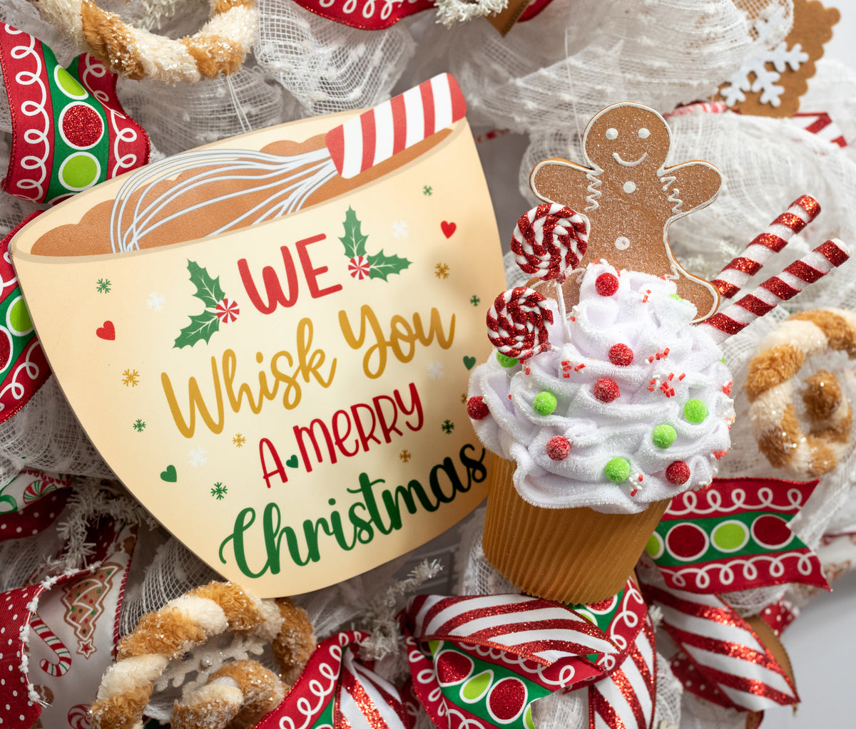 9" Gingerbread Man Cupcake Ornament Lifestyle Photo