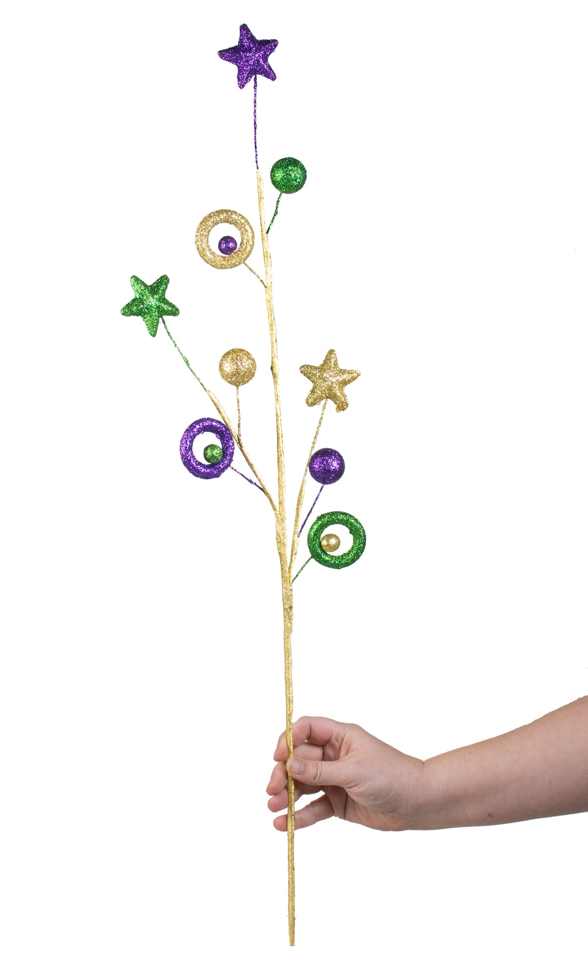 28" Glitter Ball Circle Star Spray: PGG Lifestyle Photo