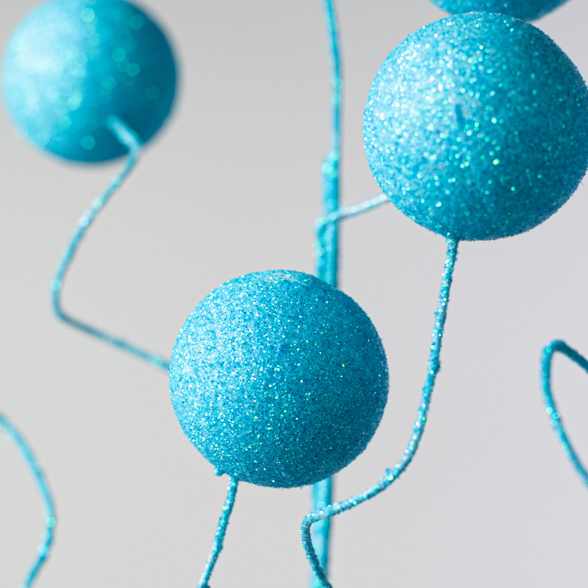 24" Glitter Ball Spray: Blue Lifestyle Photo