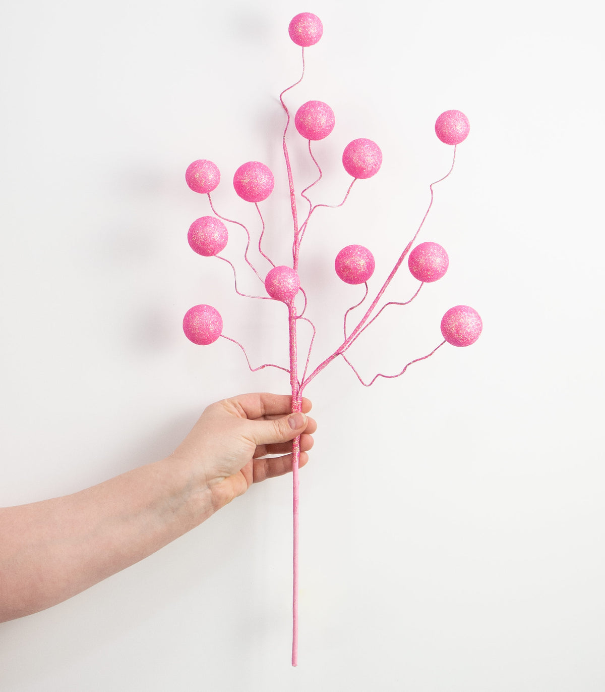24" Glitter Ball Spray: Pink detail photo 3