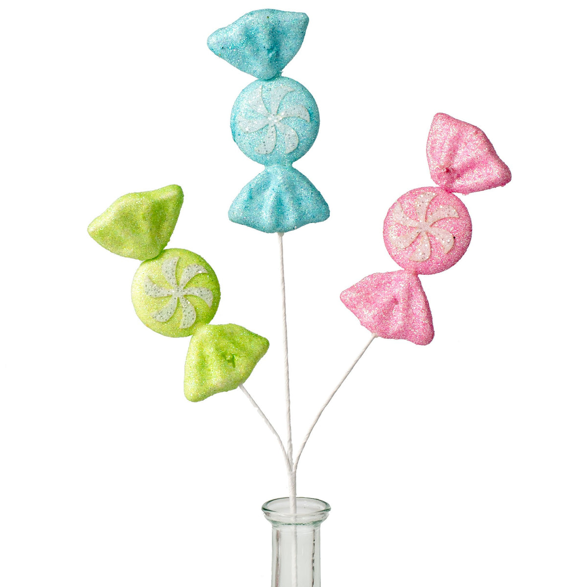 16" Glitter Candy Pick: Pastel Item Number: XP1013E9
