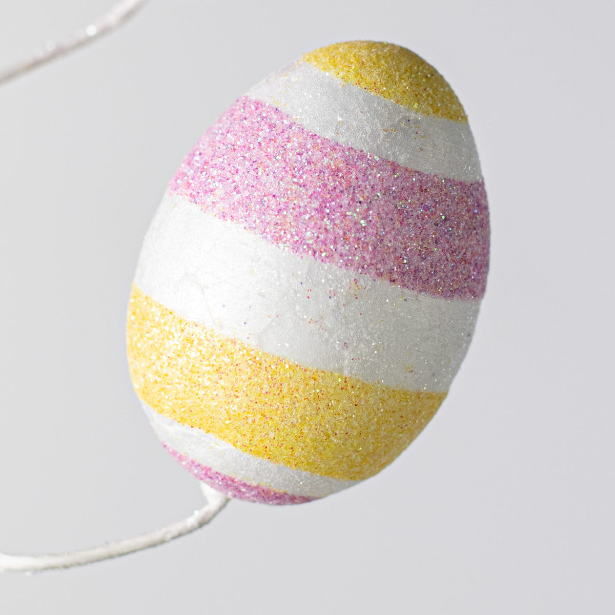 19" Glitter Easter Egg Spray: Lavender & Yellow Lifestyle Photo