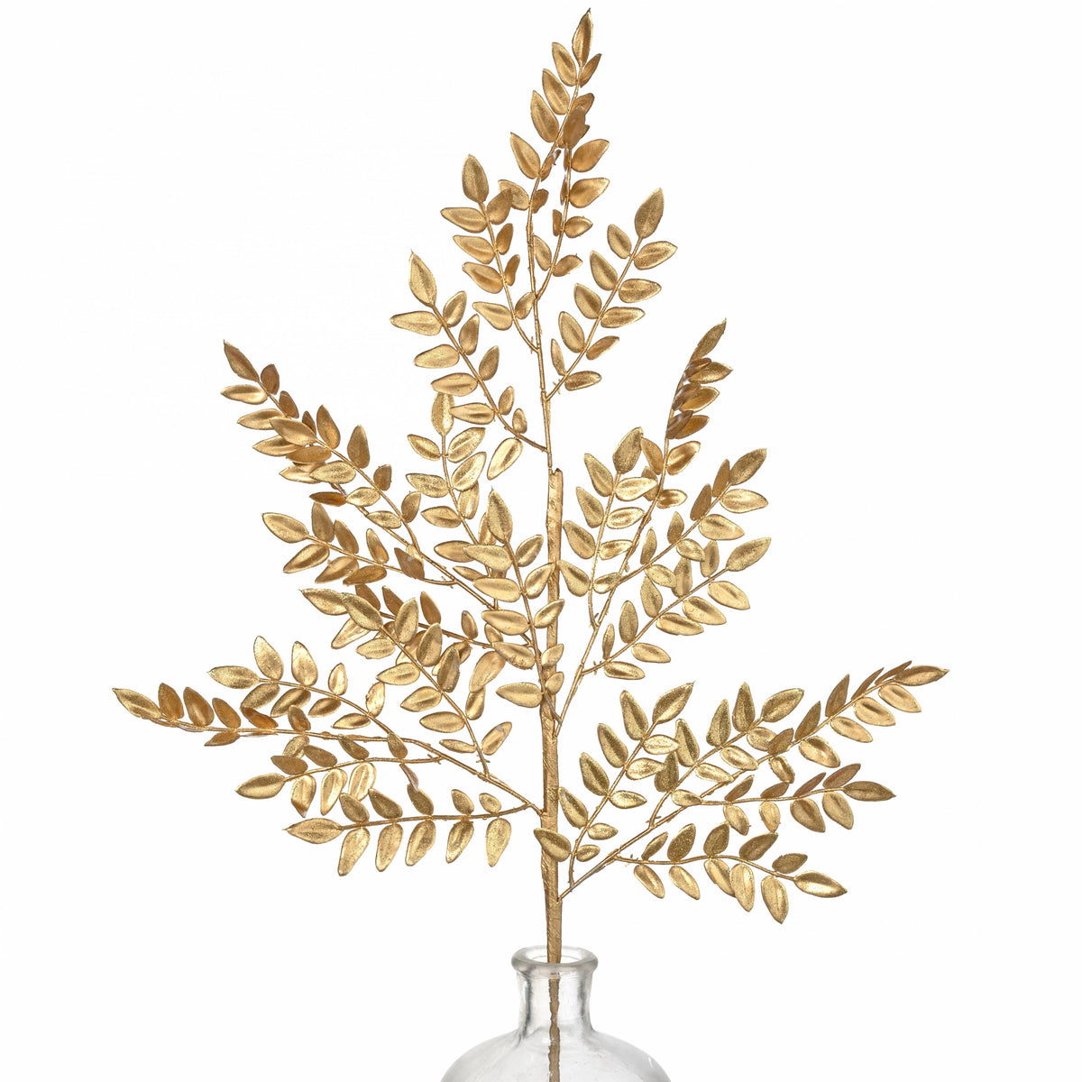 28" Glitter Fern Spray: Gold Item Number: 86009GD