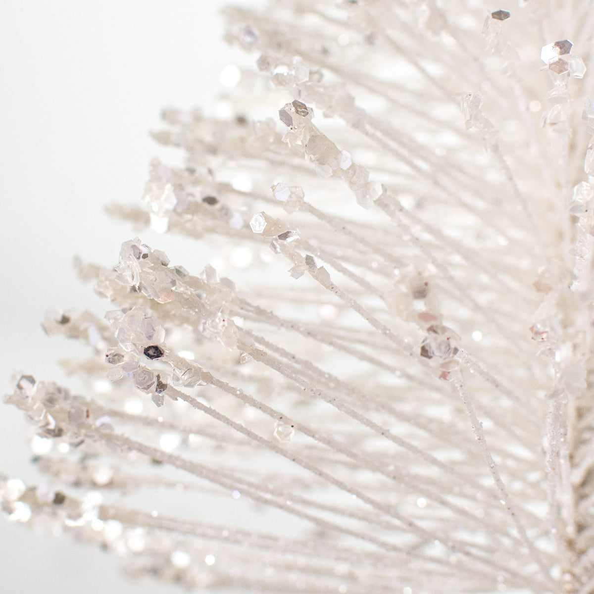 21" Glitter Fishline Tree Pick: White Lifestyle Photo