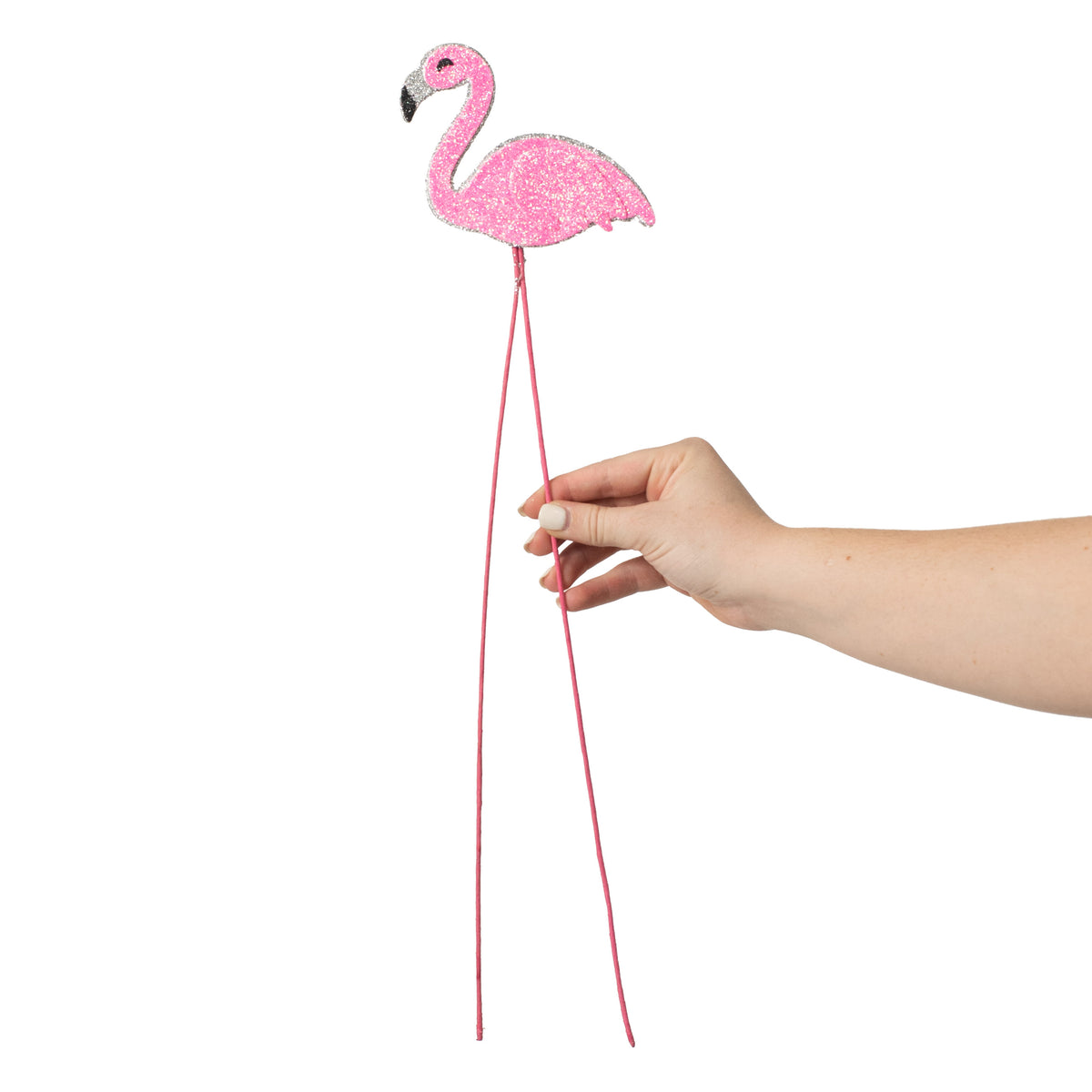 18" Glitter Flamingo Pick detail photo 3