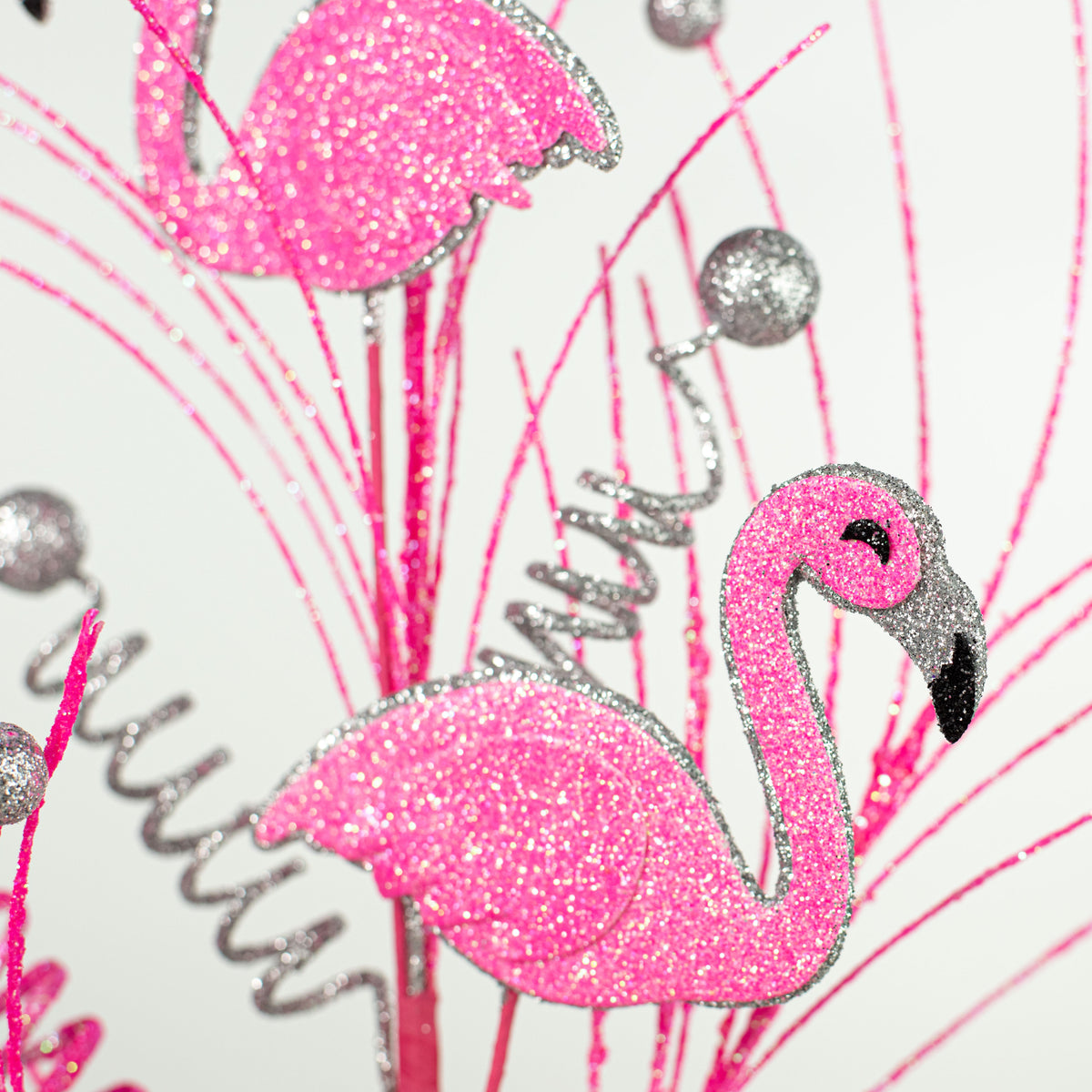 29" Glitter Flamingo Spray Lifestyle Photo