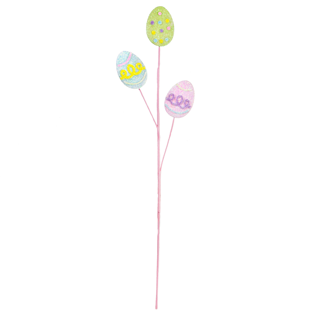 25" Glitter Foam Easter Egg Spray: Pastel detail photo 3