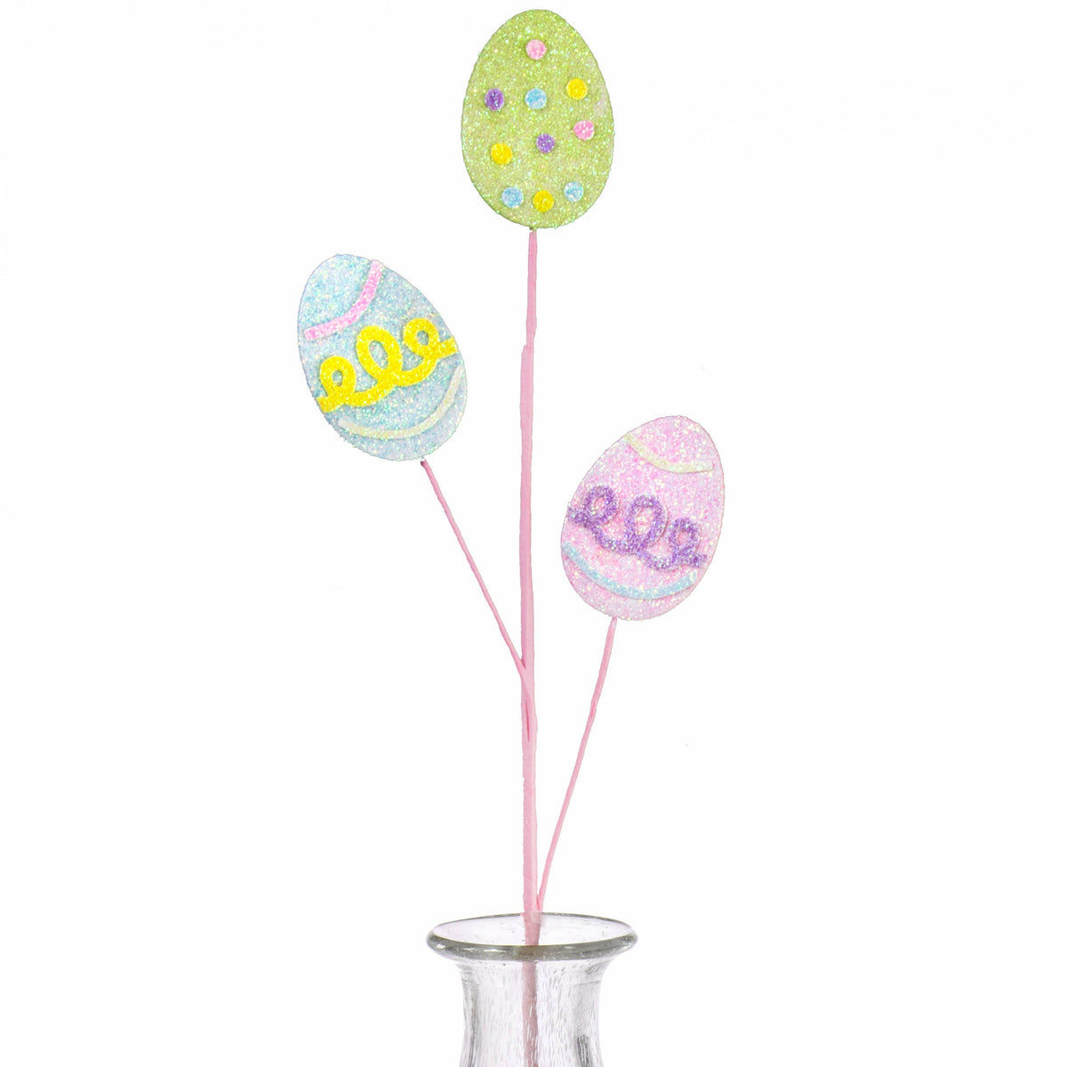 25" Glitter Foam Easter Egg Spray: Pastel Item Number: HE0094