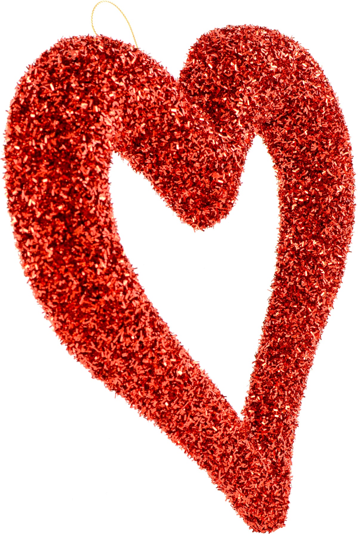 10" Glitter Foam Open Heart Decoration Lifestyle Photo