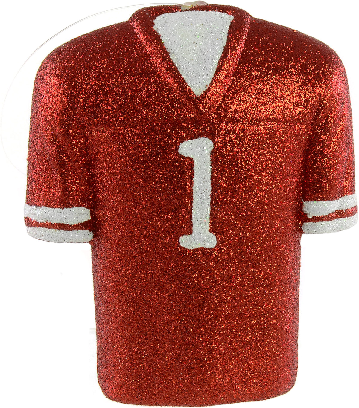 Glitter Football Ornament Assortment: Red & Navy Blue (Set of 3) detail photo 4