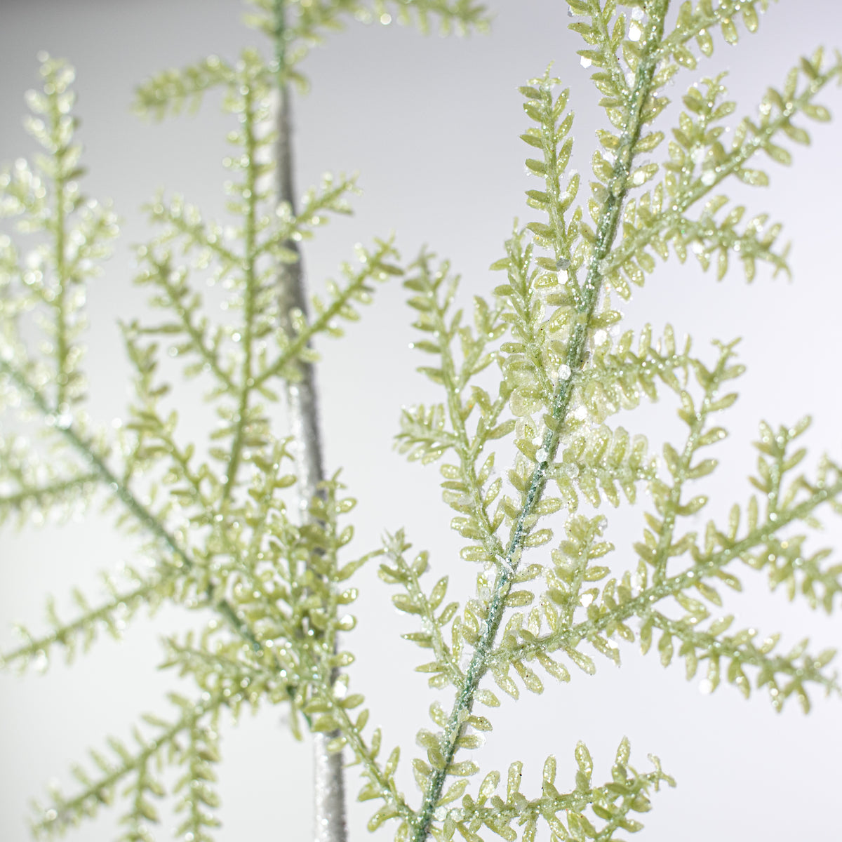 31" Glitter Green Leaf Spray Lifestyle Photo