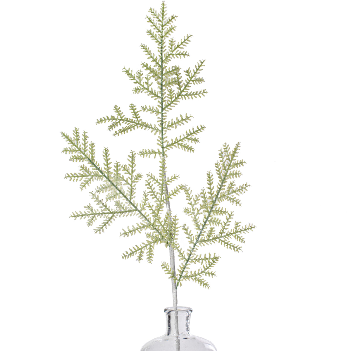 31" Glitter Green Leaf Spray Item Number: 201181