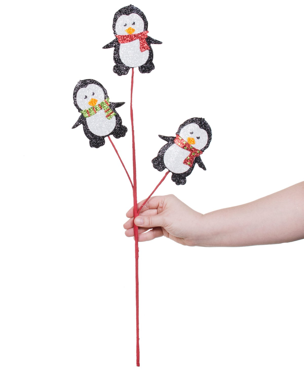 25" Glitter Penguin Spray Lifestyle Photo