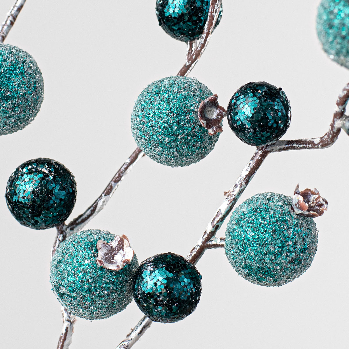 18" Glitter Pomegranate Berry Pick: Teal Lifestyle Photo