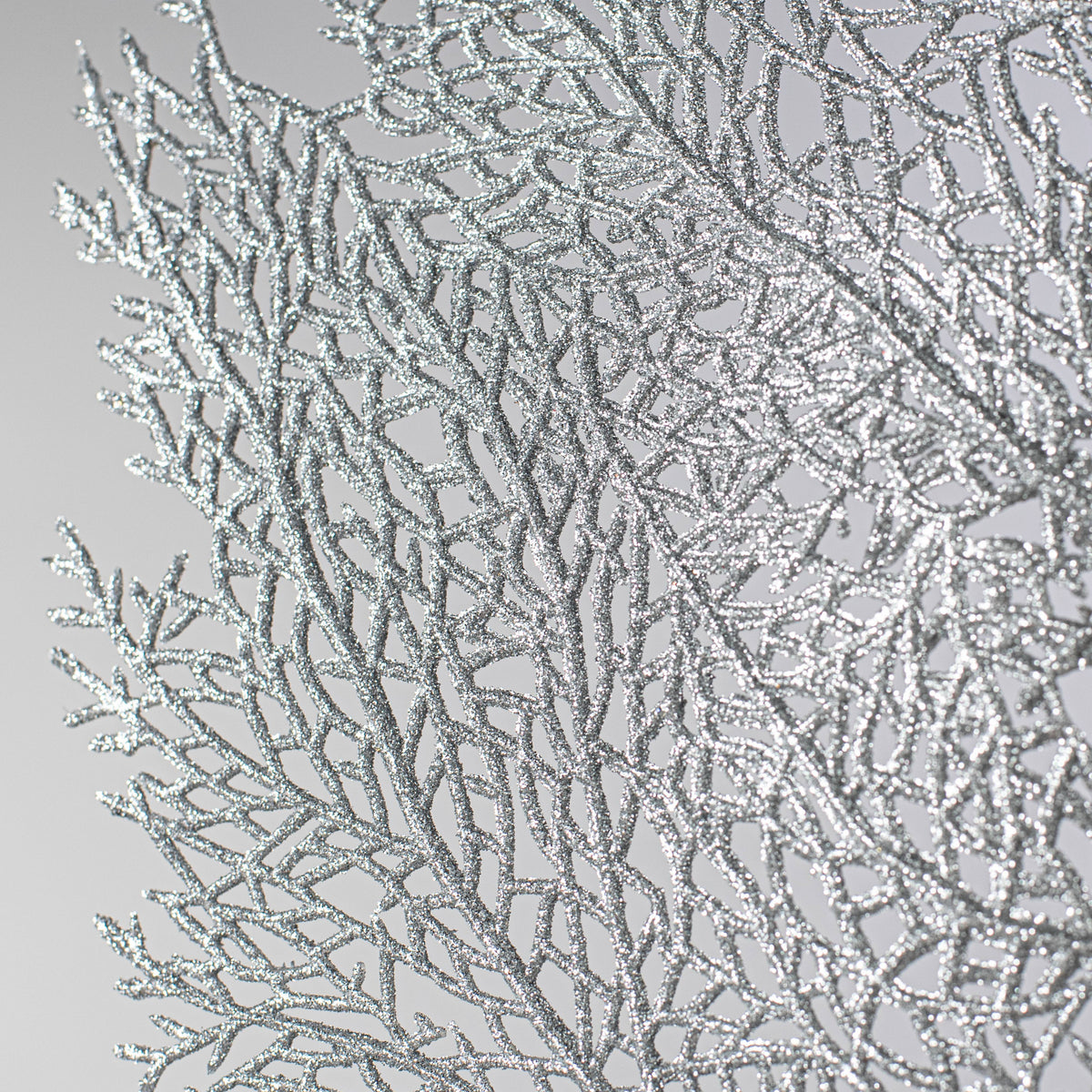 36" Glitter Sea Fan Spray: Silver Lifestyle Photo