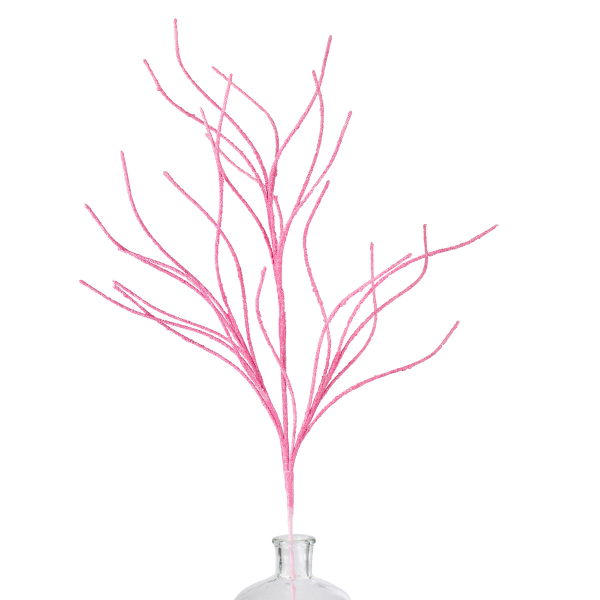 30" Glitter Twig Spray: Pink Item Number: 85717PK
