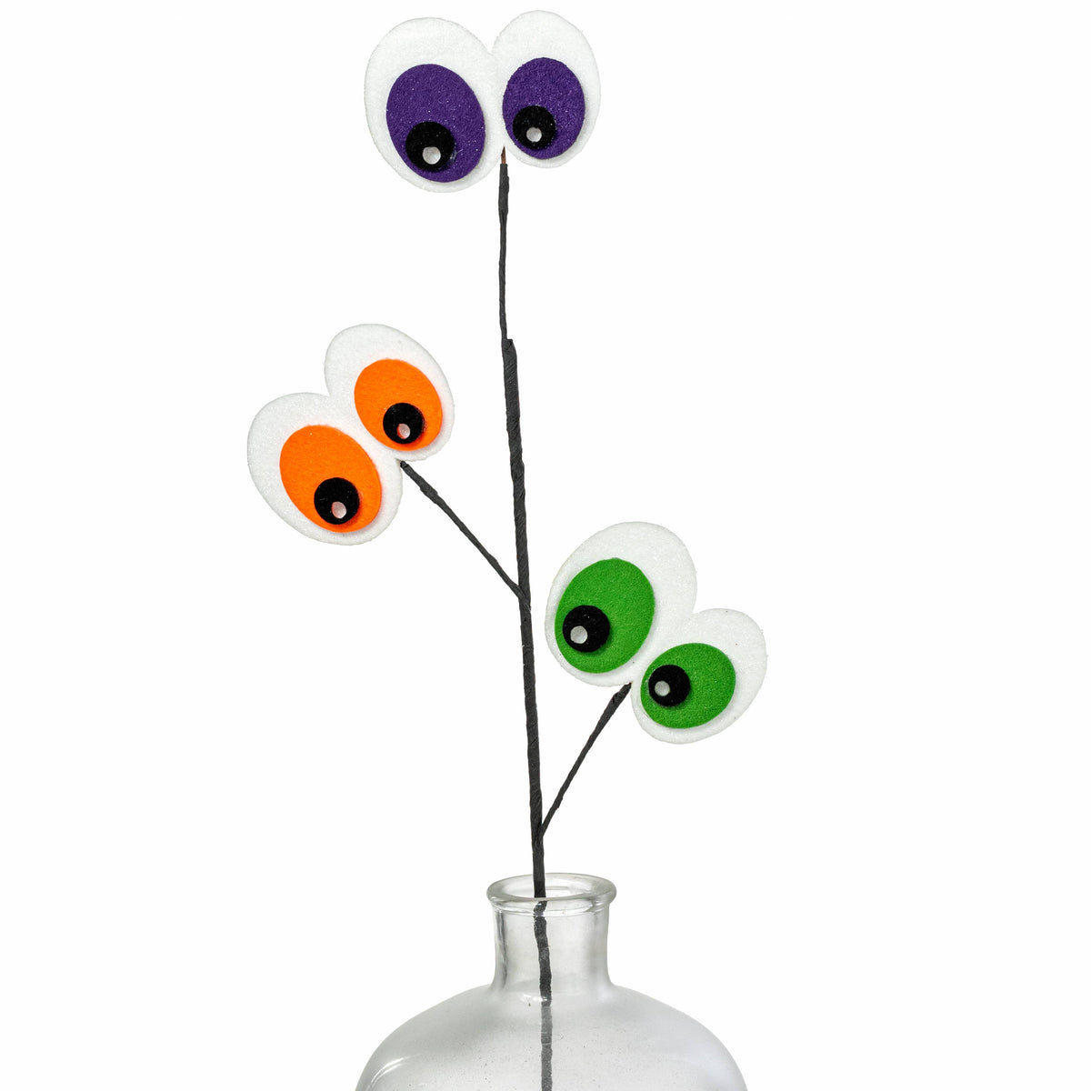 30" Glittered Felt Eyeballs Spray: Bright Halloween Item Number: HH1314