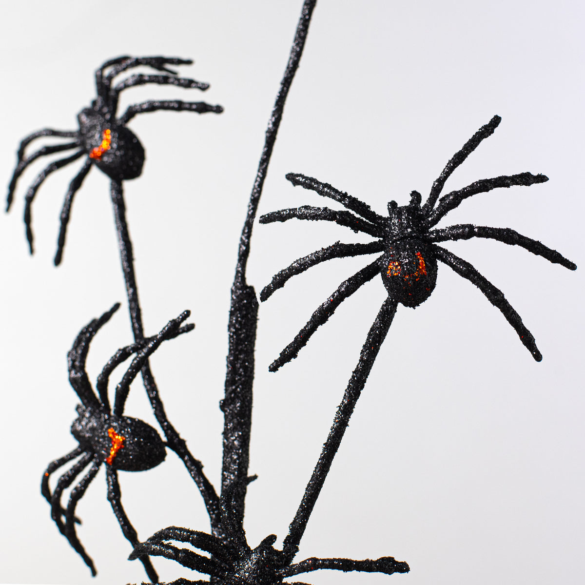18" Glittered Spiders Spray Lifestyle Photo