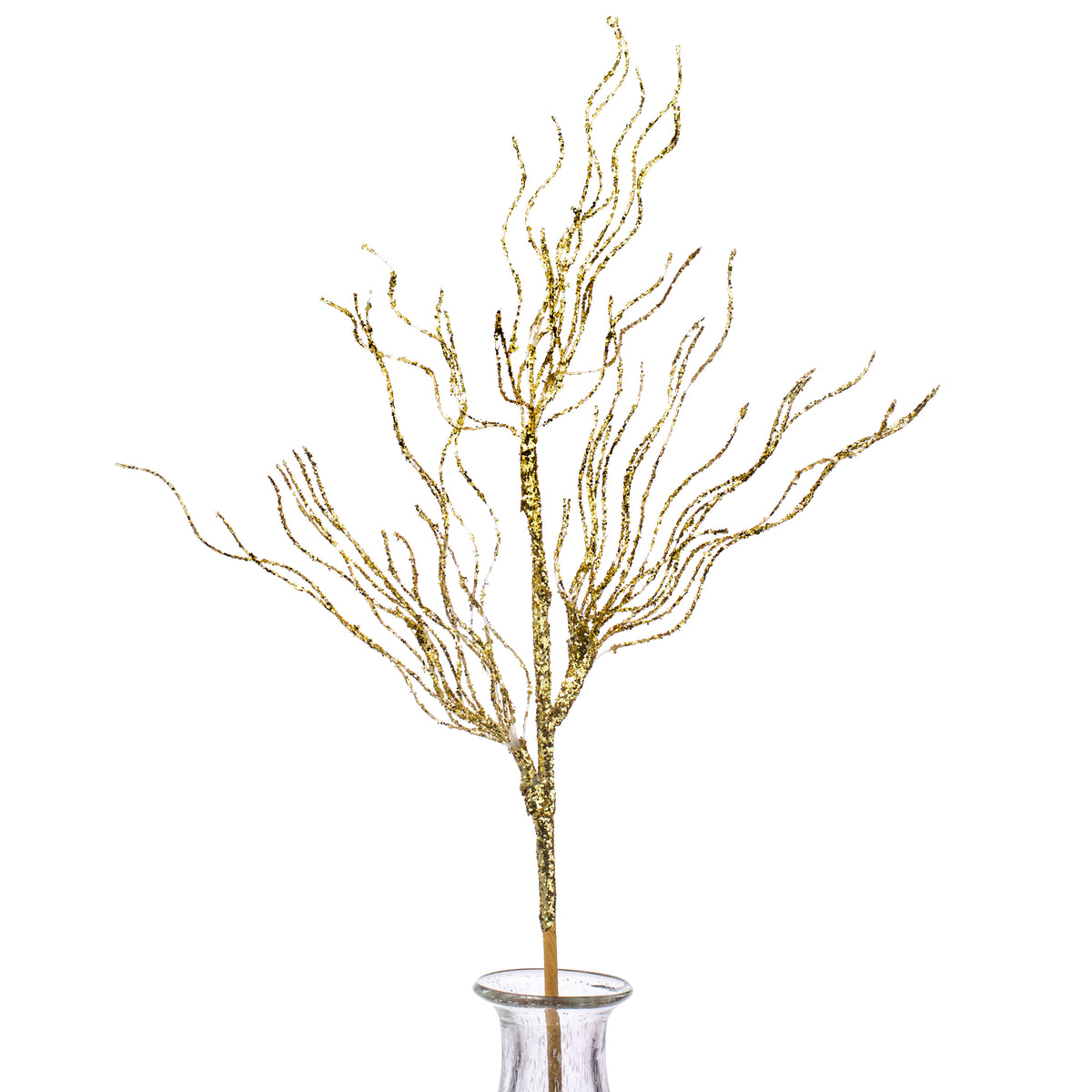 31" Glittered Spiral Pine Spray: Gold Item Number: XS756208