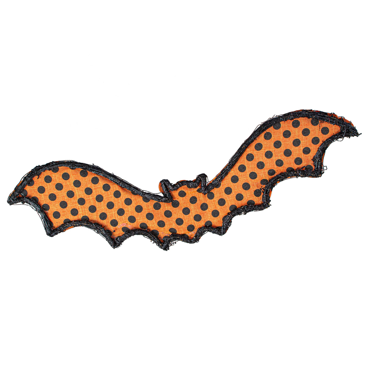 21" Grapevine Hanger: Orange Polka Dot Bat Item Number: KG3103