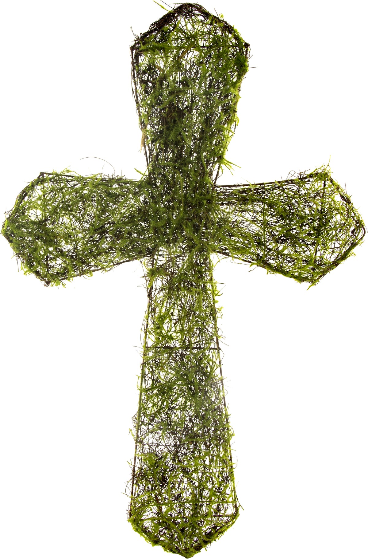 22" Green Moss Cross Item Number: 29220GN