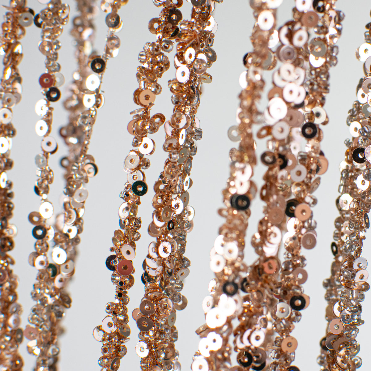 43" Hanging Sequin Spray: Rose Gold Lifestyle Photo