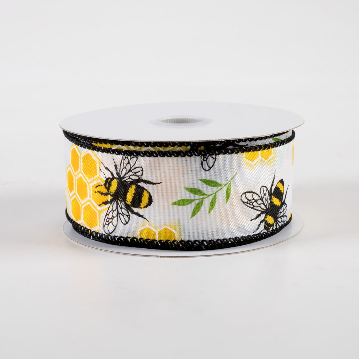 1.5" Honeycomb Bee Satin Ribbon (10 Yards) Item Number: 41328-09-01