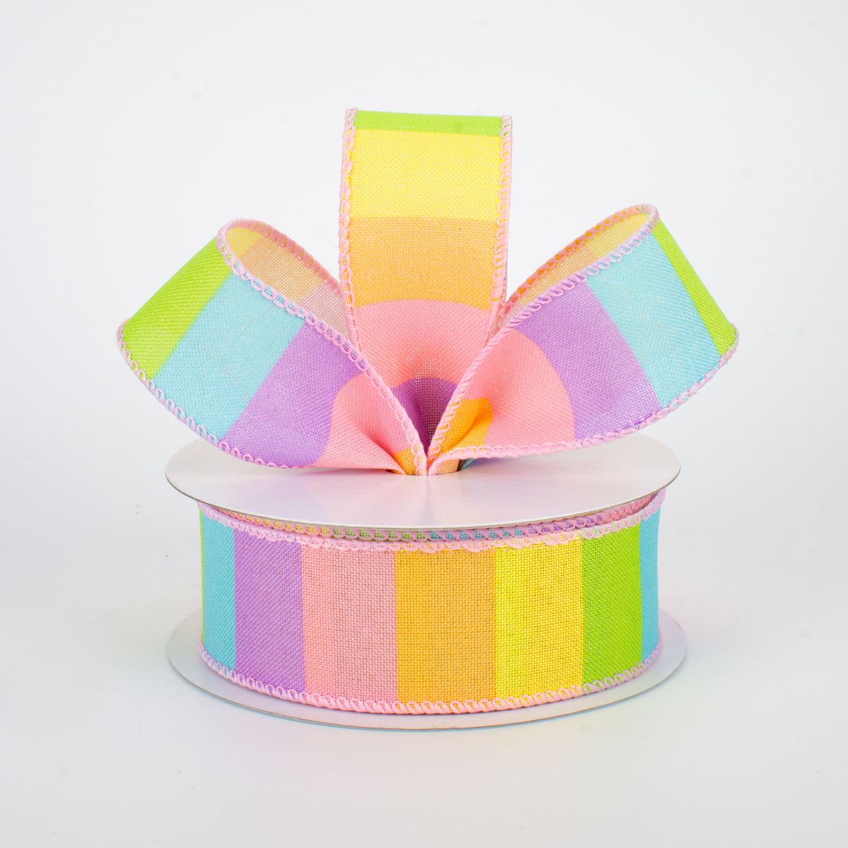 1.5" Horizontal Rainbow Ribbon (10 Yards) Lifestyle Photo