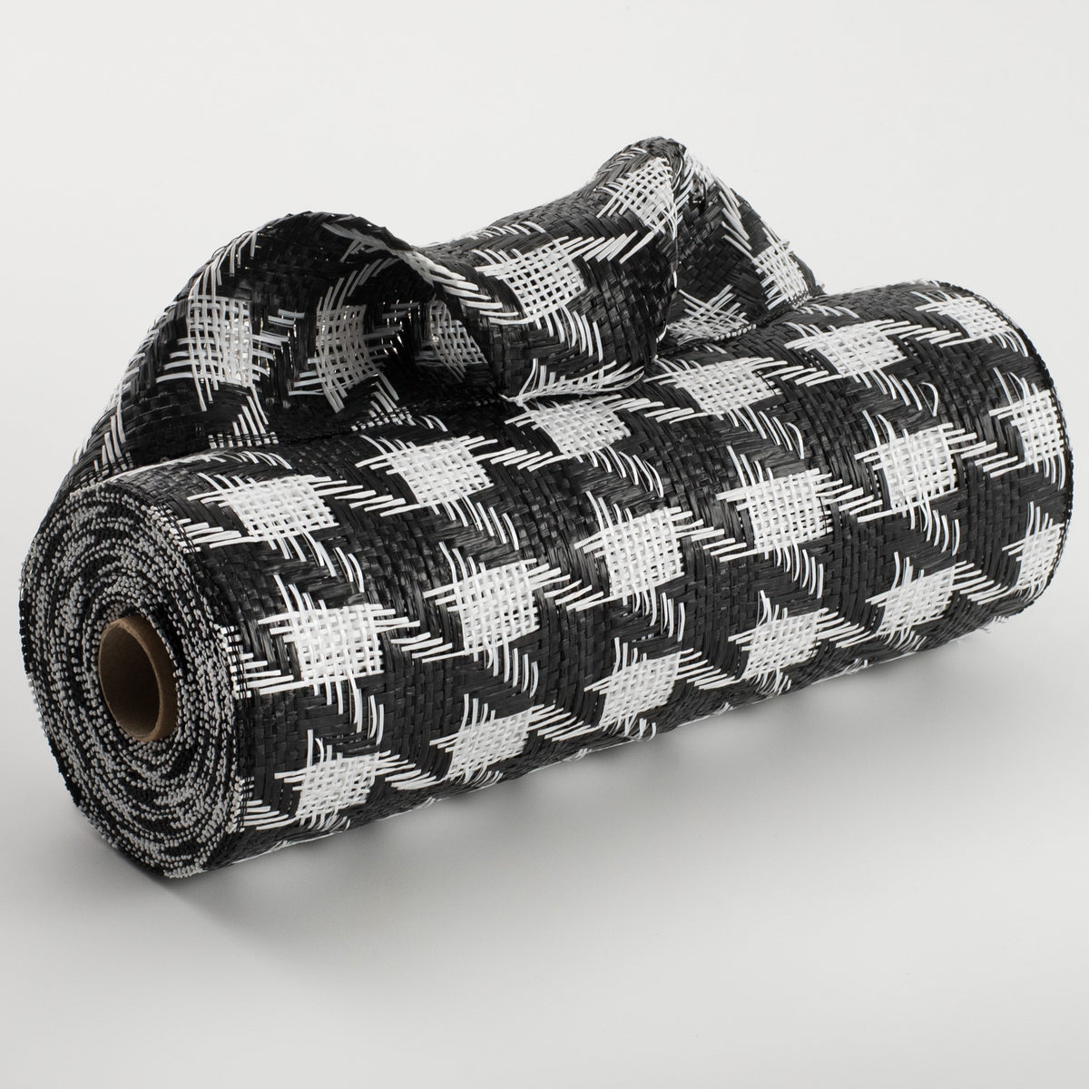 10" Houndstooth Woven Mesh: Black & White Item Number: XB108910-01