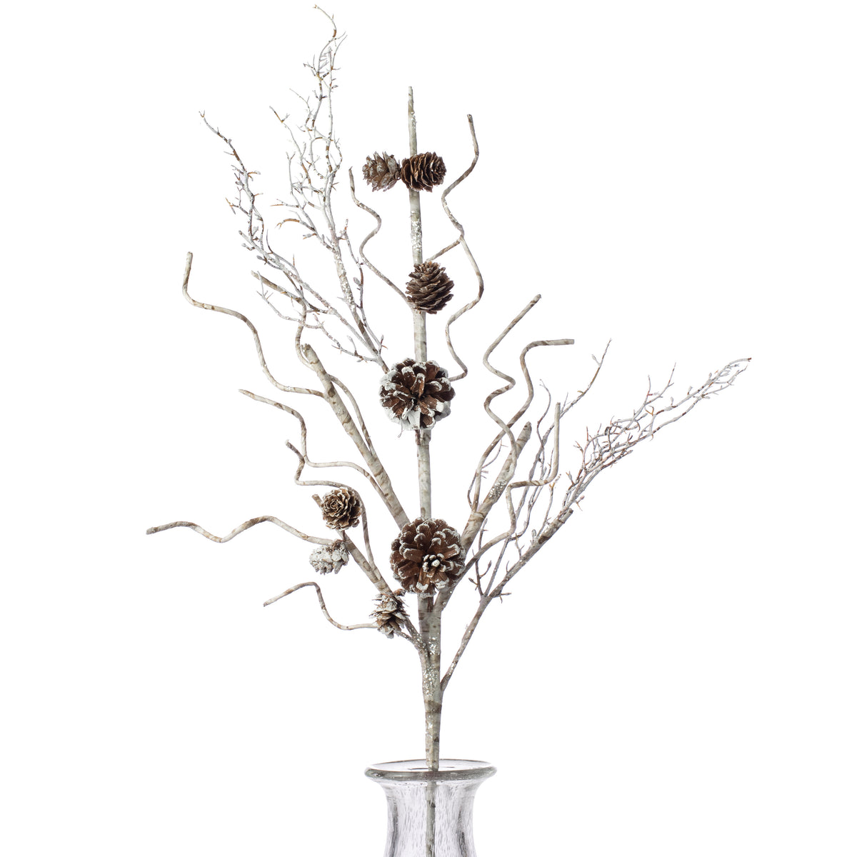32" Iced Birch Pinecone Branch Item Number: 273276