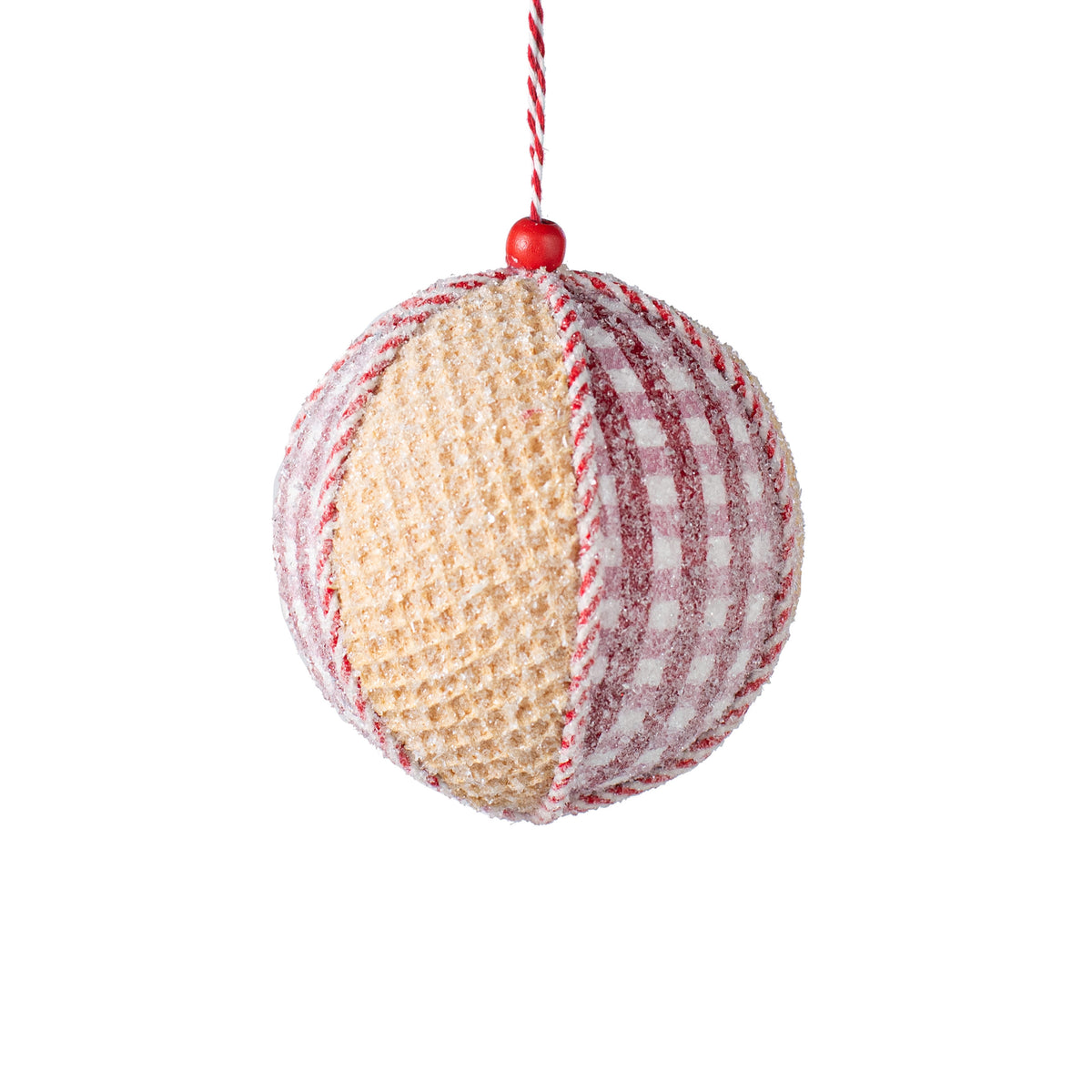 4" Iced Gingerbread Peppermint Ornament Item Number: 85781BA4
