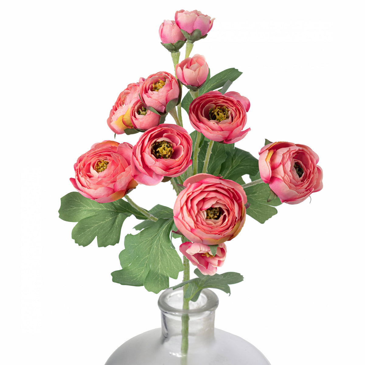 21" Ranunculus Spray: Coral Pink