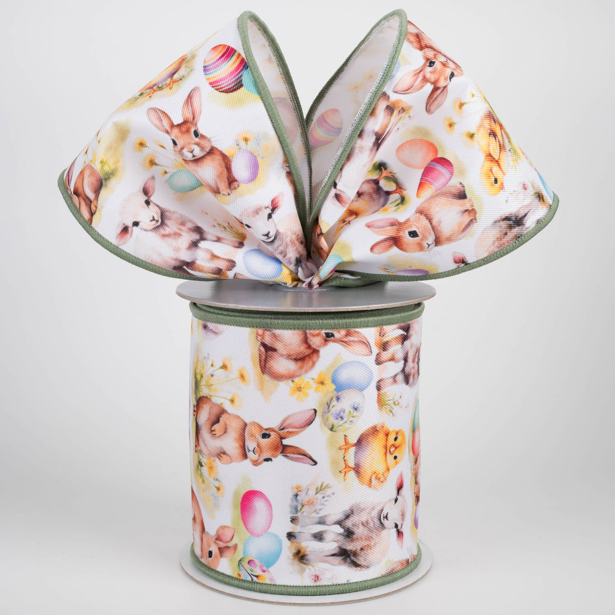 4" Brilliance Digital Print Easter Animals Ribbon (10 Yards)