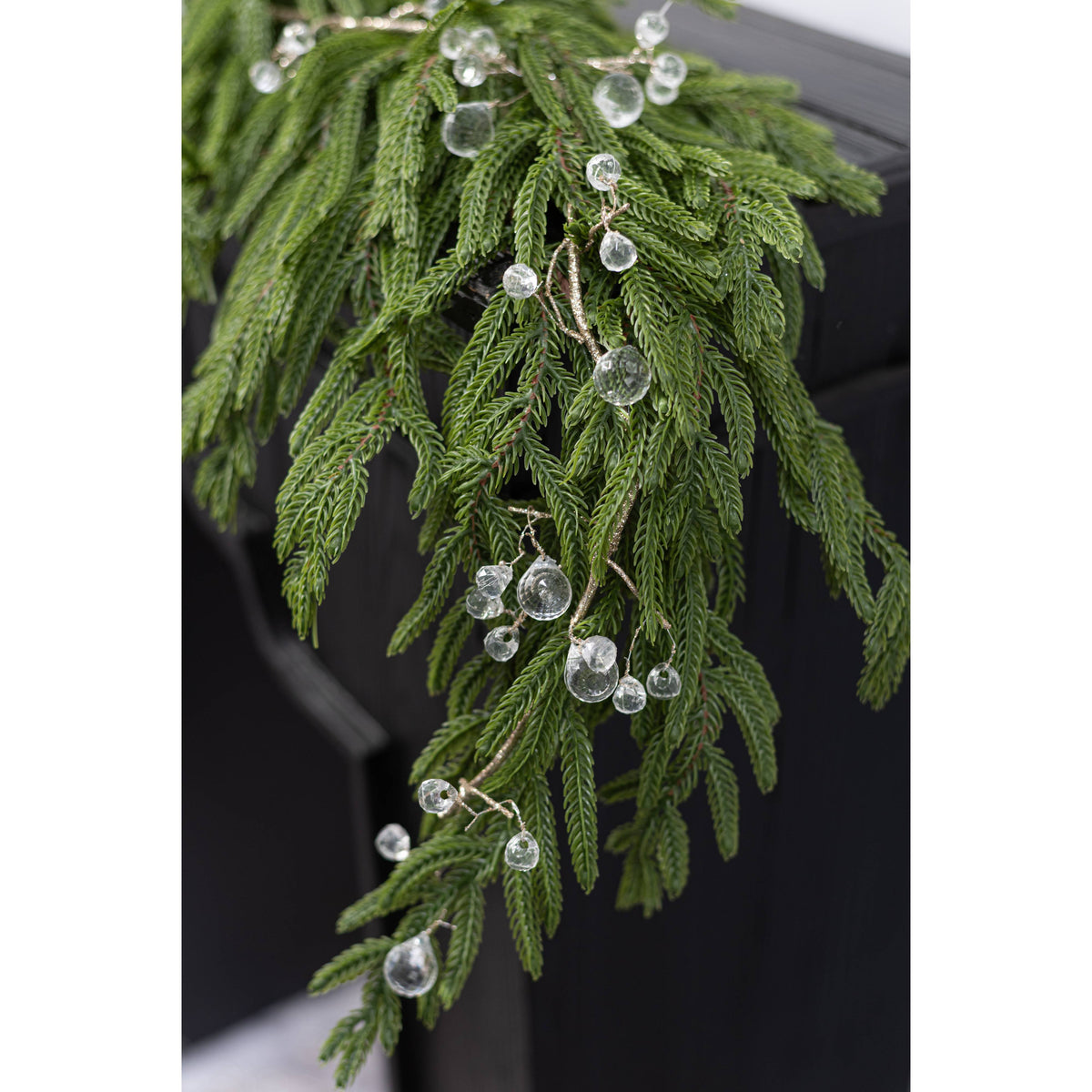 44" Real Touch Norfolk Pine Premium Full Garland: Dark Green